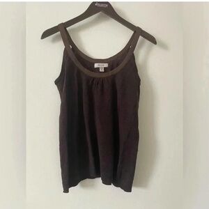 Faconnable 100% linen brown tank size M in excellent worn condition 🤎